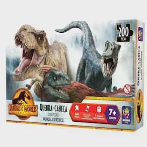 Quebra Cabeça 200pcs Mundo Jurassico 2090 - Mimo