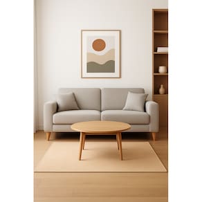 Tapete Pelo Baixo Antiderrapante Carino 100x140cm - Edantex - 02 Bege Claro