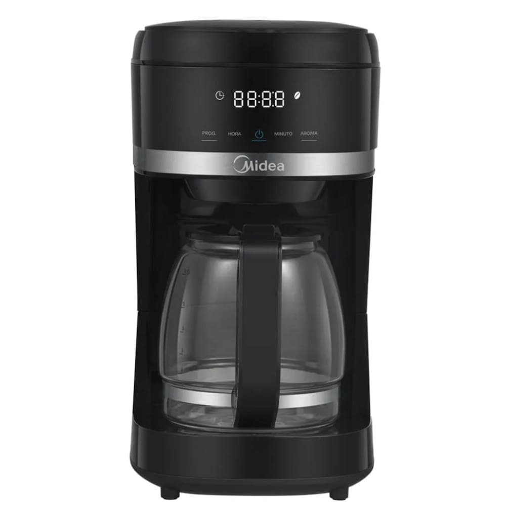 Cafeteira Digital Programavel Midea 1000W faz 37 Xicaras Black Ellegance 220V