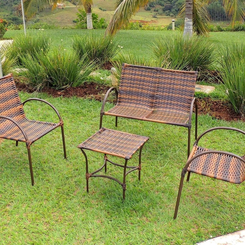 Conjunto de Mesa com 3 Cadeiras Solano Pop Carvalho
