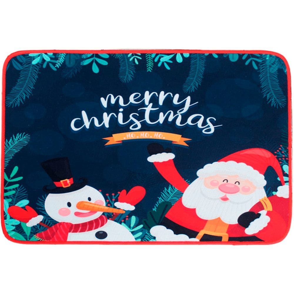 Tapete Capacho Porta Natal Merry Christmas Enfeite 39x59cm