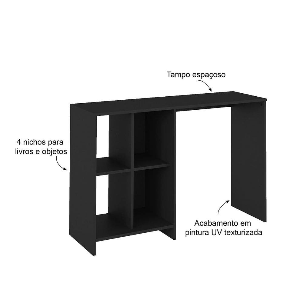 Escrivaninha Artely Matrix Cor Preto