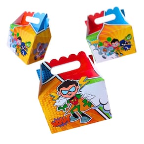 Kit 50 Maletinhas Festa Lembrancinhas Jovens Titãs Decoração