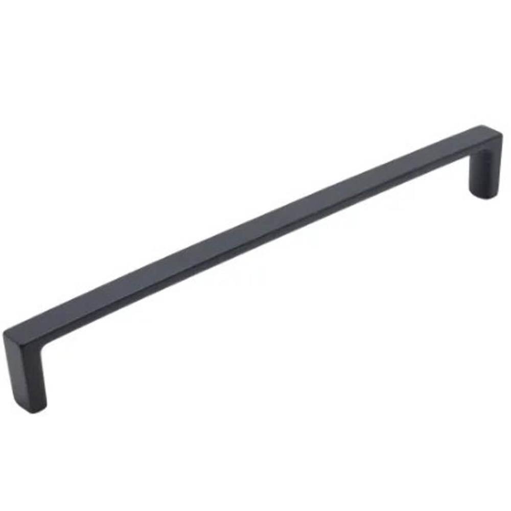 Puxador de Móvel Armário Preto Fosco 20cm Alça Torralba 1691 Oeiras De Sobrepor Fino