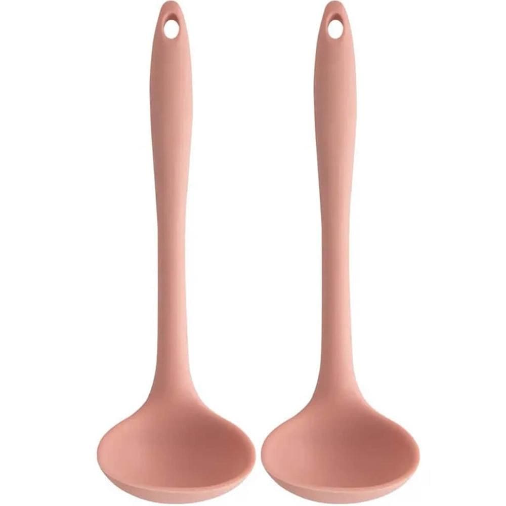 2 Conchas de Silicone Rosa 27cm de Cozinha para Sopas Feijão Servir molhos Ou