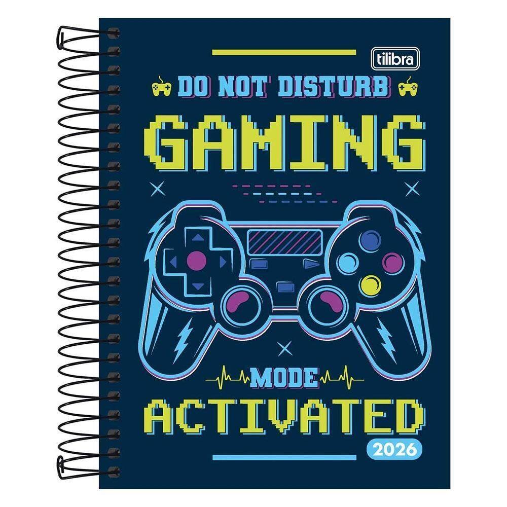 Agenda Diária 2026 Espiral M4 176Fls D+ Gaming Tilibra