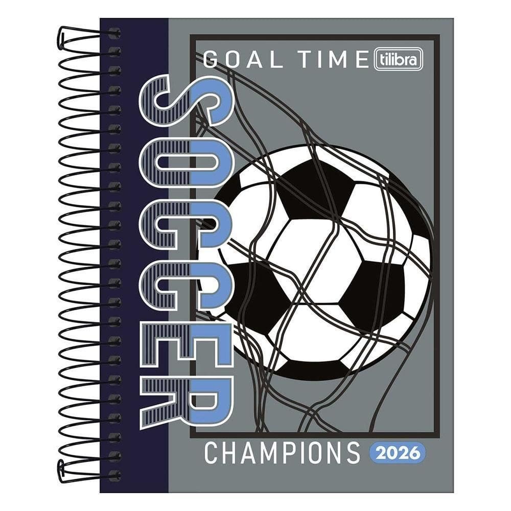 Agenda Diária 2026 Espiral M4 176Fls D+ Futebol Tilibra