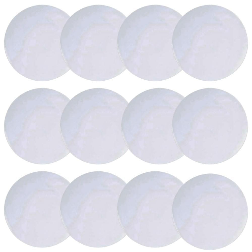 Kit 12 Pratos para Pão Tramontina Porcelana 16cm Sophia Branco Cupê Mesa Posta