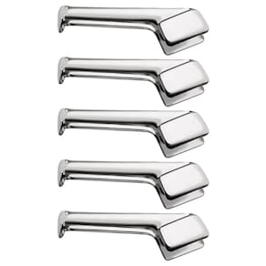 Kit 5 Pegadores 18cm para Servir Inox Multiuso Macarrão Massa Carne Salada Taumer