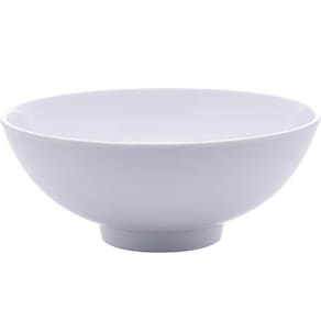 Kit 50 Bowls Melamina Branco 400ml Milão Lyor 15x6cm Cumbuca Tigelas Caldos Cereais Saladas