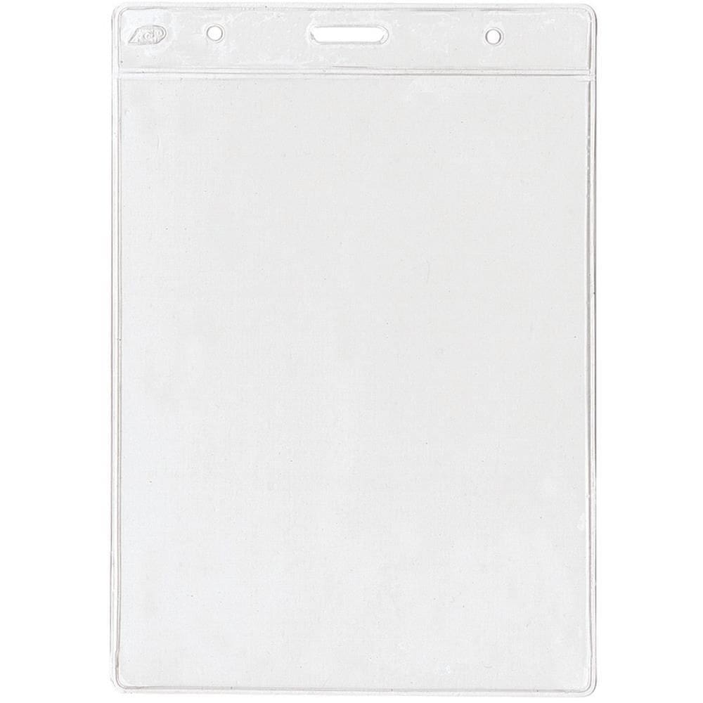 Crachá Sem Presilha Transparente 120X155mm 50 unid - Acp