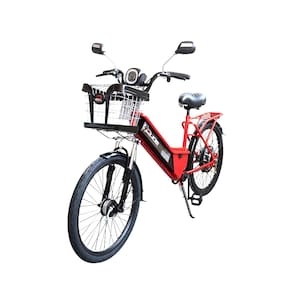 Bicicleta Elétrica - Aro 24 - New Confort 800w Lithium - Vermelha - Duos Bikes