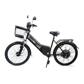 Bicicleta Elétrica - Aro 24 - New Confort 800w Lithium - Preta - Duos Bikes