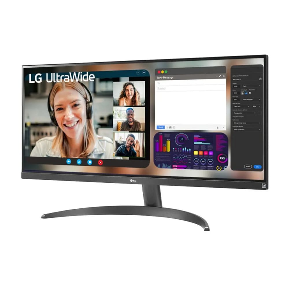 Monitor LG UltraWide Tela IPS 29`` 100Hz –29WQ500B