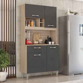 Armário Demóbile Cozinha Malta 4 Portas 1 Gaveta