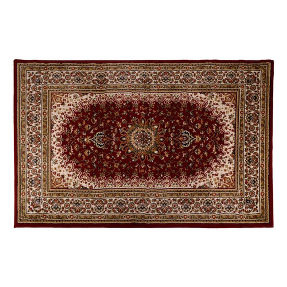 Tapete Carrera 220x150cm Retangular Vermelho Just Home