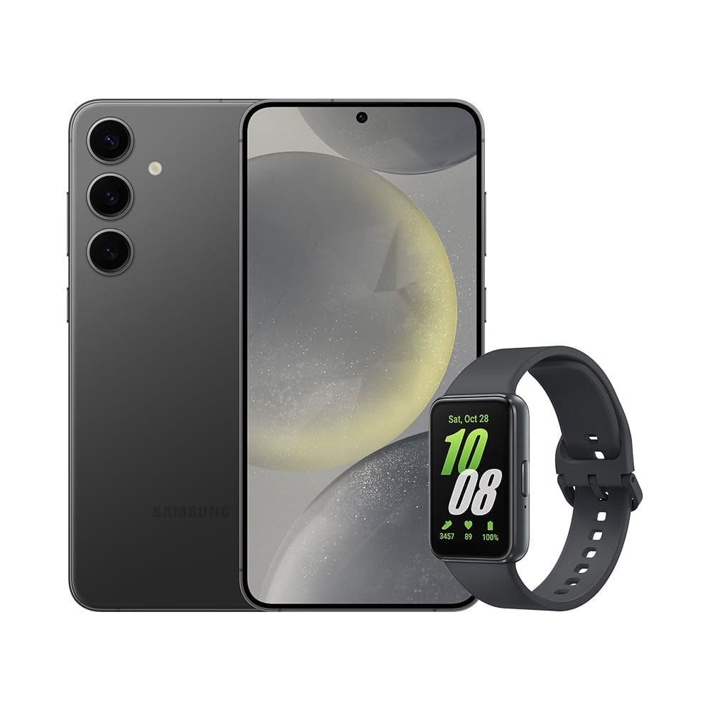 S24+ (256GB) - Preto + Galaxy Fit3 - Grafite