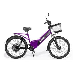 Bicicleta Elétrica - New Full 800w Lithium - Violeta - Duos Bikes