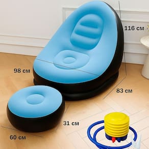 Sofá Inflável Compacto Ideal Para Dormir Em Viagem