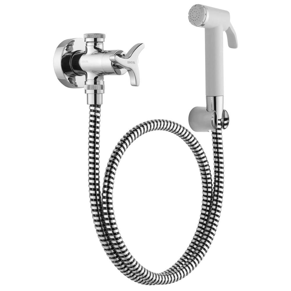 Ducha Higienica com Derivação Trio Cromado/Branca - Docol