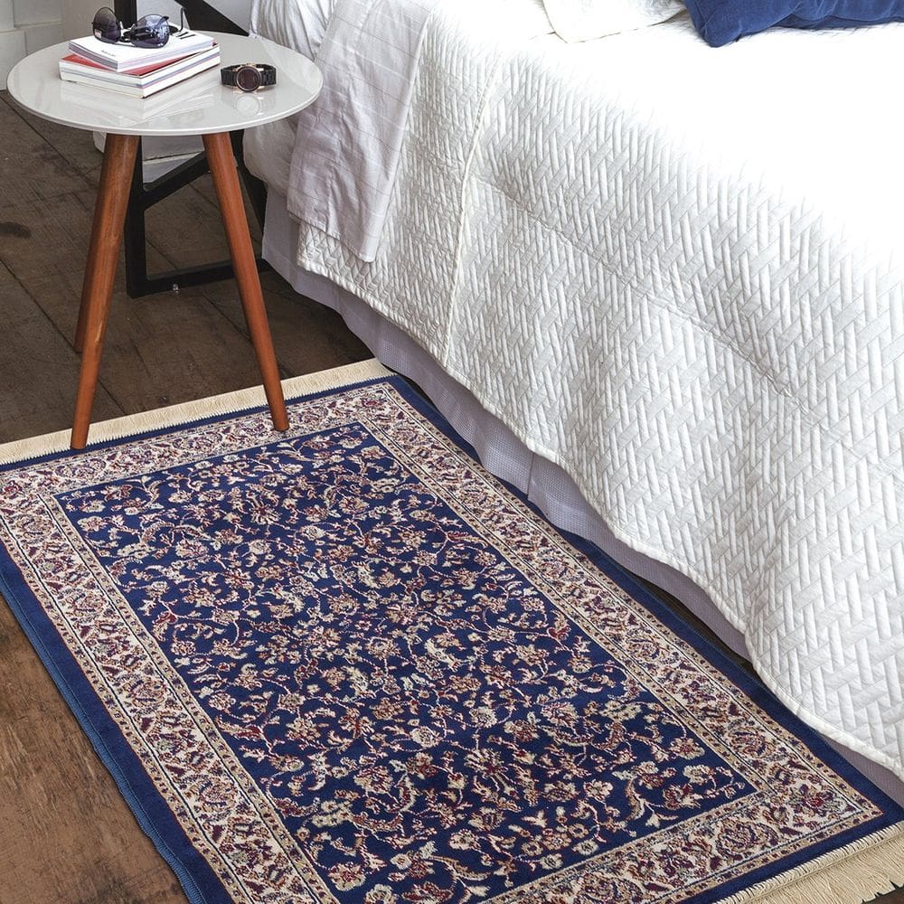 Tapete Belga de Veludo com Franja Clássico Importado - Jolitex - Vise - 200x250cm