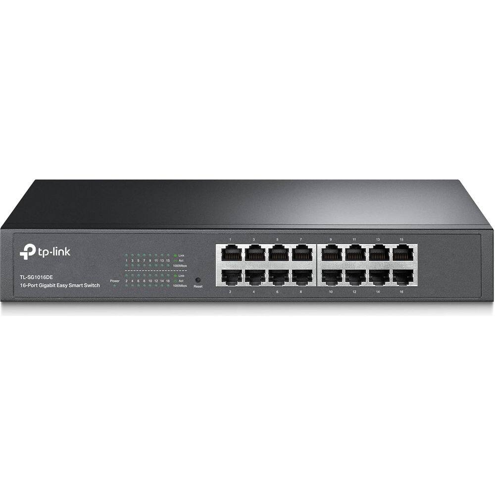 Switch 16 Portas TP-Link Gigabit 10/100/1000 Mbps Rack/Desk - TL-SG1016D