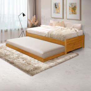 Cama Solteiro Bibox Bicama Gabrieli com 2 Colchões Inclusos - Imbuia