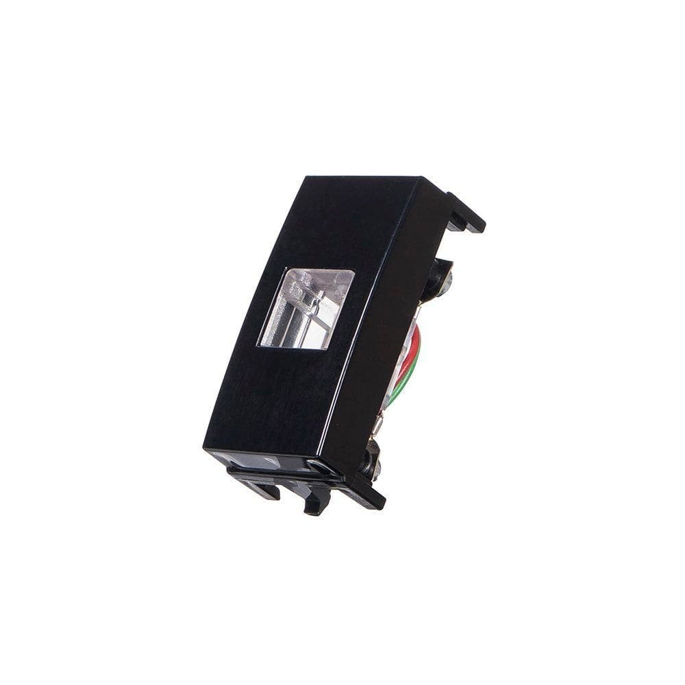 Módulo Tomada para Telefone Padrão Americano MarGirius Sleek RJ11 4 Fios Preto Ebony