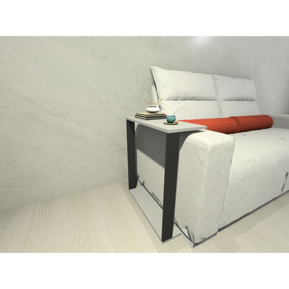 Mesinha Lateral Para Sofá Estilo Industrial 100%MDF, mesa apoio, mesa auxiliar sofá