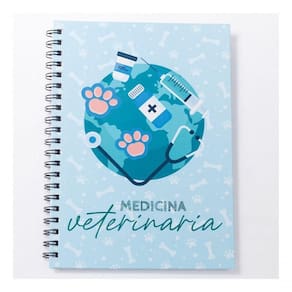 Caderno Universitário 100fls Veterinária Profissões