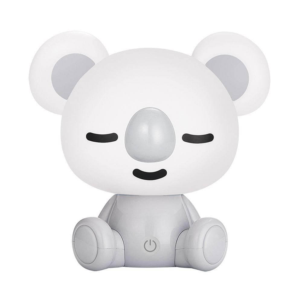 Luminária De Mesa Infantil Taschibra Led Abajur Coalinha Caly 3w Usb Luz Quente 3000k