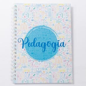 Caderno Universitário 100fls Pedagogia Profissões