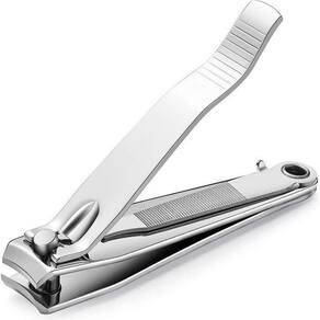 Cortador De Unha Grande Alicate Com Lixa Profissional Inox