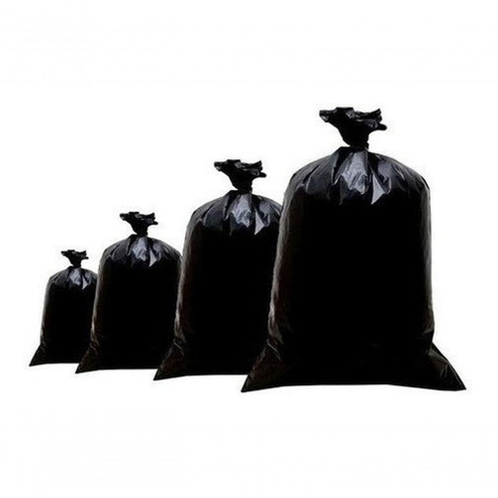 Saco Para Lixo De 40 Litros Fino Preto Pacote C-100 Unidades