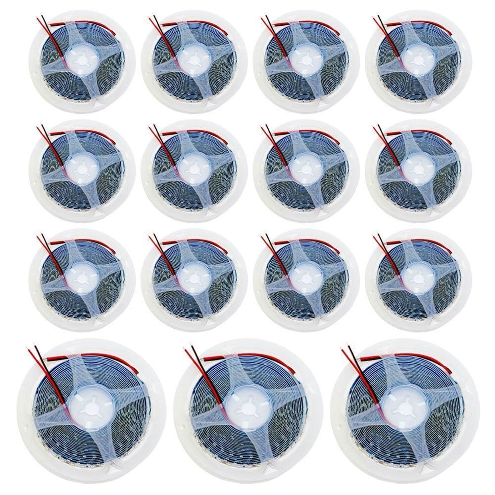 Kit 15 Rolos Fita Led 2835 5 M 120 Leds-m 12v Ip20 10w-m Bco