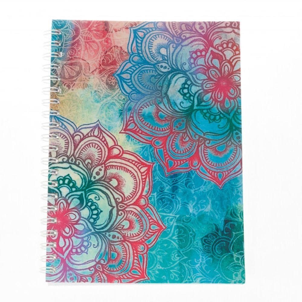 Caderno Capa Dura Universitário 1 Matéria Mandala Cor Mandala