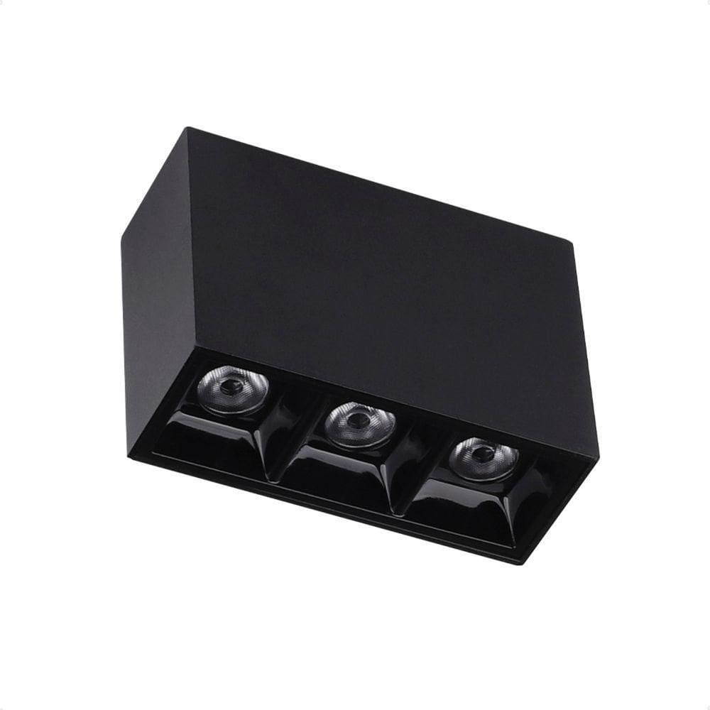 Spot De Led Sobrepor Taschibra Arch Pontual 6w 2700k Bivolt Preto