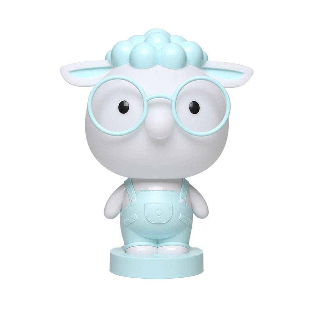 Luminária De Mesa Infantil Taschibra Led Abajur Ovelinha Bill 3w Usb Luz Quente 3000k
