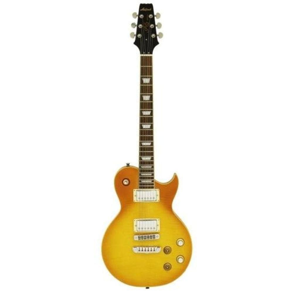 Guitarra Aria Pe-350pg Aged Lemon Drop. - Qualidade Impecável