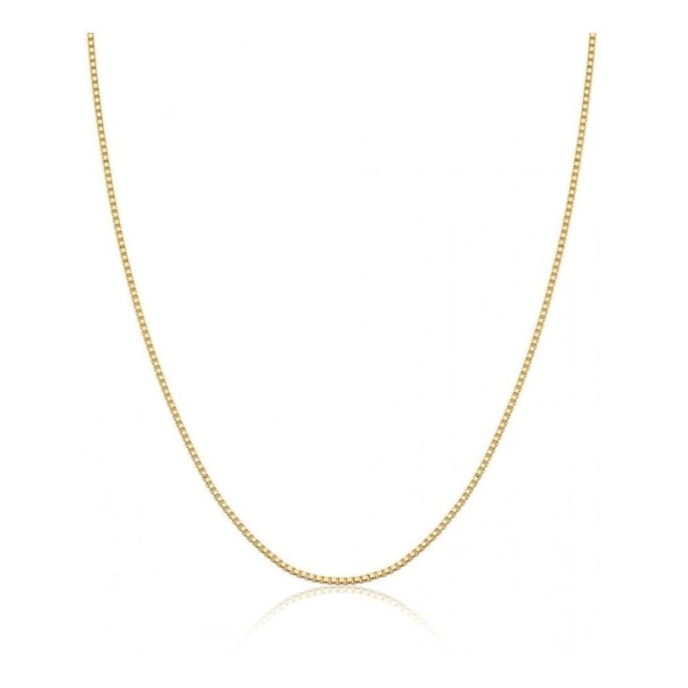 Corrente Dourada Maciça 925 Veneziana Fina 45 Cm