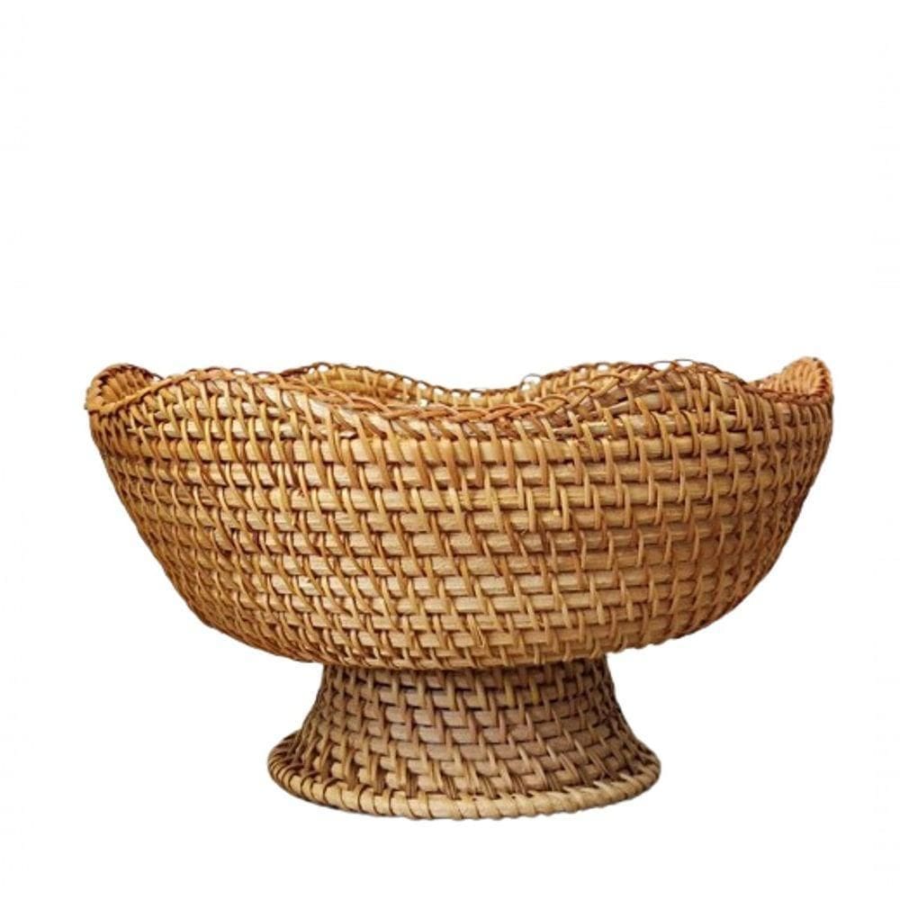 Centro De Mesa Rattan Natural 25x25x14cm 132342 Lilian