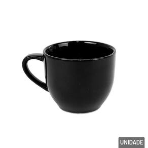 Caneca de Porcelana 170ml Preto - Tudo em Caixa