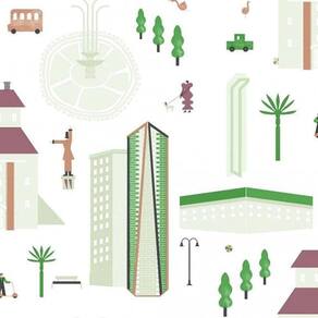 Papel De Parede Play Cidade 97109 - Rolo 10m X 0,53m