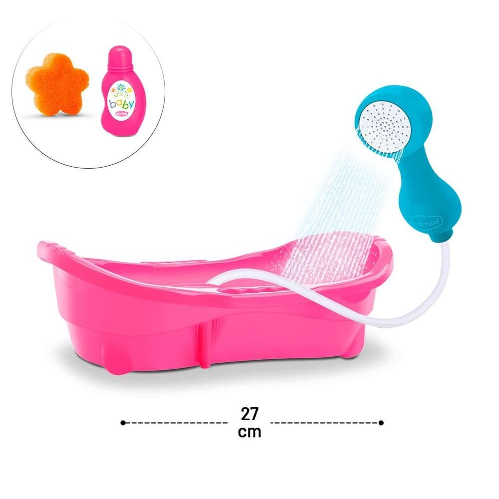 Banheira Para Boneca 27cm 03 Peças Toots - Tudo em Caixa
