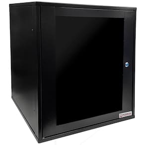 Mini Rack De Parede 19 Gforce, 12u X 570mm, Visor De Acrílico, Preto - 342