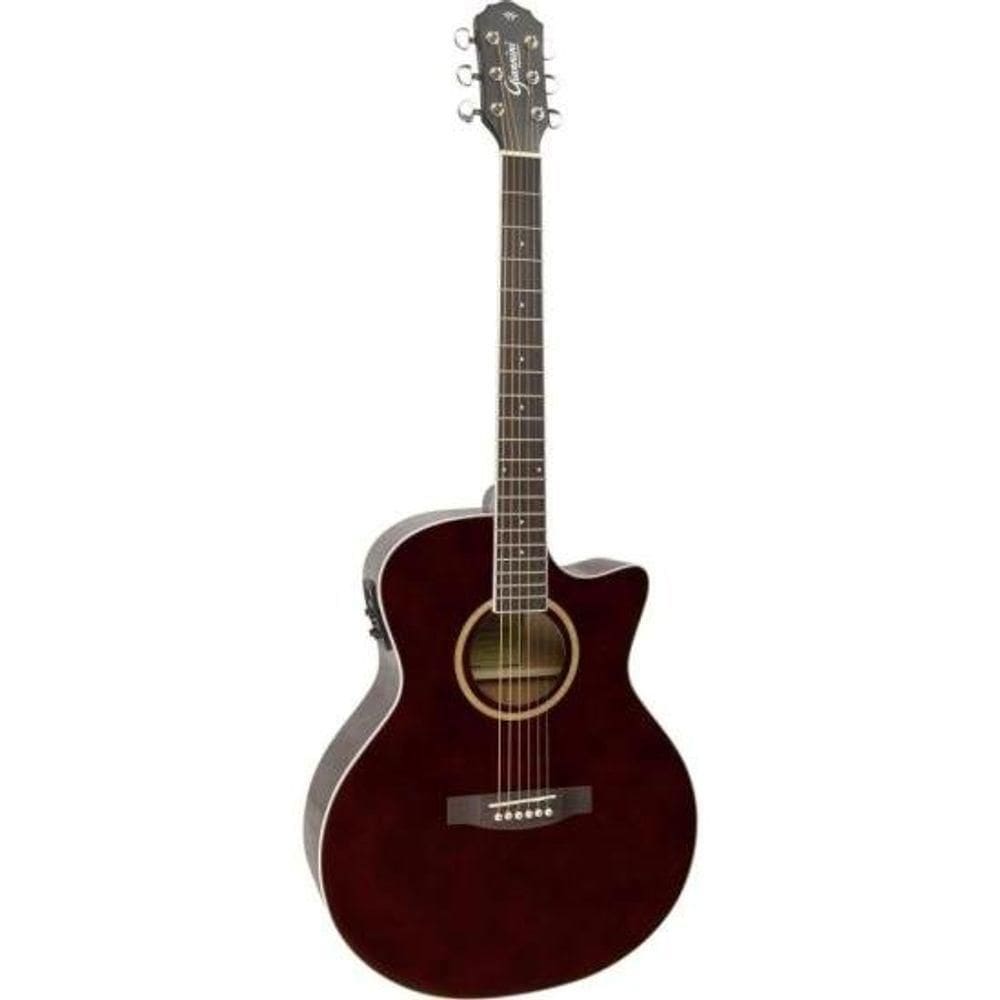 Violão Giannini Gsf3 Ceq Eletroacústico Aço Translucent Dark Wine Dark Wine. - Seleção de Alta Qualidade