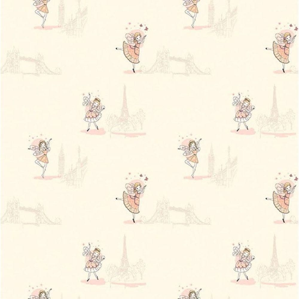 Papel De Parede All Kids Fadas H2911802 Rolo 10m X 0,53m