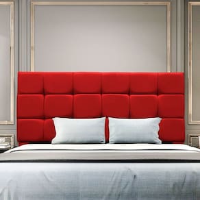 Cabeceira Cama Box Estofada King 195 cm Costa Rica Suede