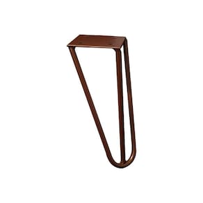 Kit 4 Pés De Metal 15 Cm Hairpin Legs Mesas De Centro Puffs Bronze G41