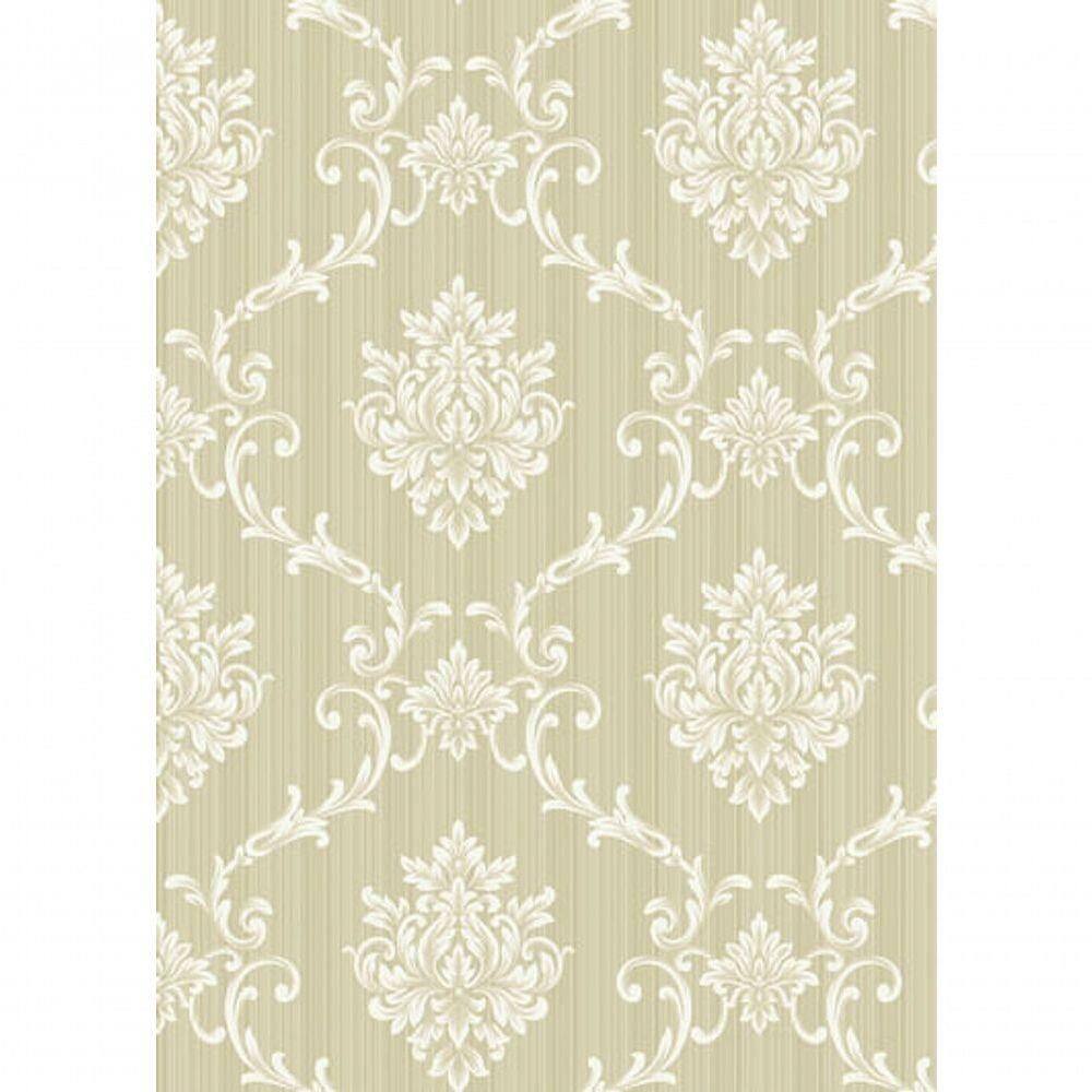 Papel De Parede Flow Damask Fundo Riscado A8011002 Rolo 10m X 0,53m